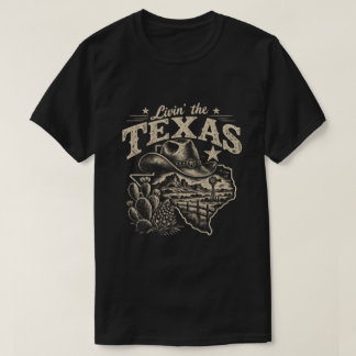 Camiseta Vivendo a Vida Texana – Cowboy Western Vintage