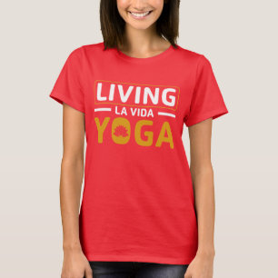 Camiseta Vivendo a Vida Yoga Inspirador para Yogues
