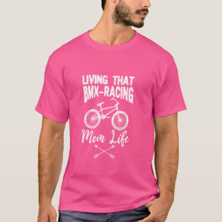 Camiseta Vivendo Aquela BMX Correndo A Mãe Ciclizando A Vid