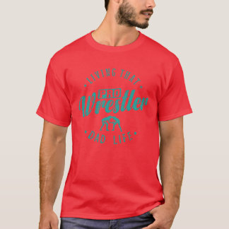 Camiseta Vivendo aquela vida de pai lutador profissional Sh