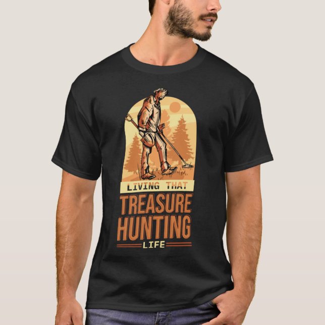 Camiseta Vivendo Aquele Tesouro Caçando O Tesouro Da Vida (Frente)