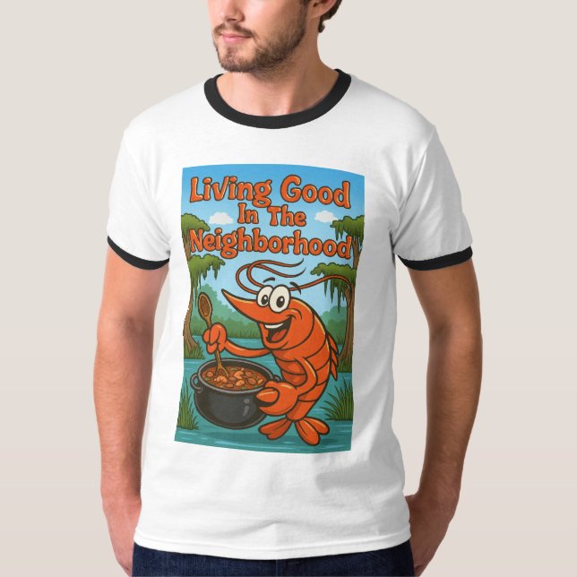 Camiseta Vivendo Bem no Bairro (Frente)