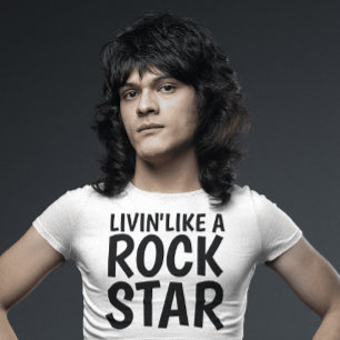 Camiseta VIVENDO COMO UMA ESTRELA ROCK, t-shirts de menta