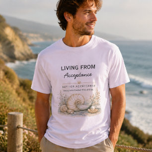 Camiseta Vivendo da Aceitação – Cristão Inspirador