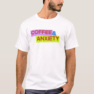 Camiseta Vivendo de Café e Ansiedade Hustle Relacionável