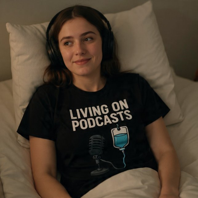 Camiseta Vivendo de Podcasts (Criador carregado)