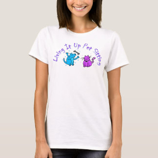 Camiseta Vivendo ele acima do logotipo
