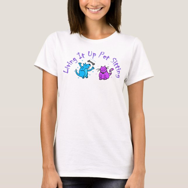 Camiseta Vivendo ele acima do logotipo (Frente)