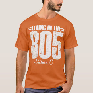 Camiseta Vivendo em The 805 Ventura California area code vi
