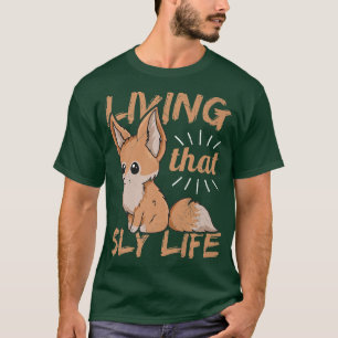 Camiseta Vivendo essa Design de vida sorridente para um Fen