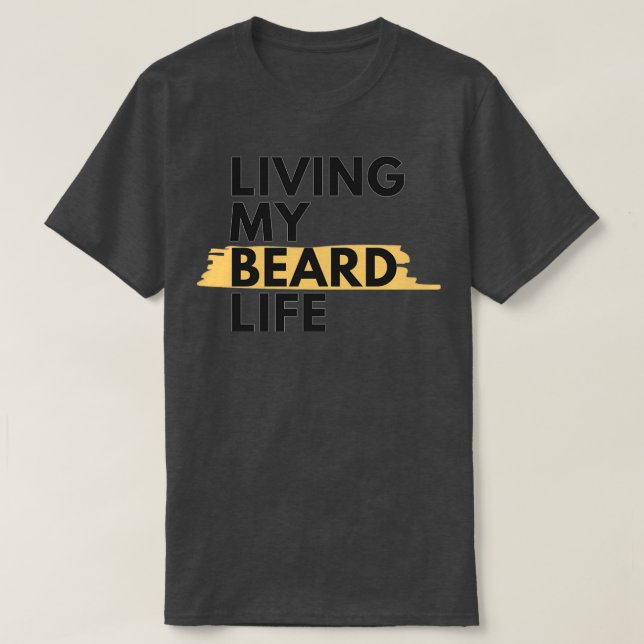 Camiseta Vivendo minha barba 1 (Frente do Design)