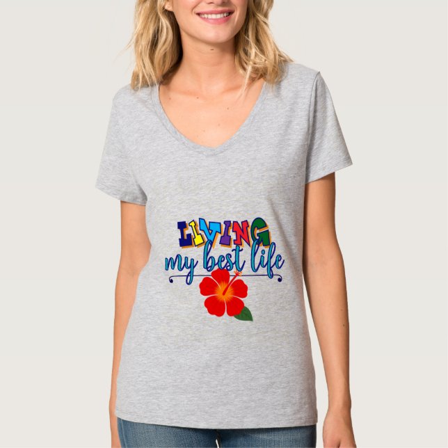 Camiseta "Vivendo Minha Melhor Vida" (Frente)