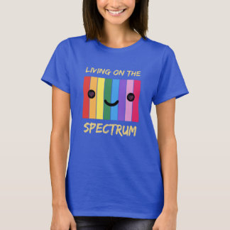 Camiseta Vivendo no espectro Design Autismo colorido