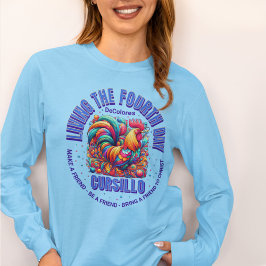 Camiseta Vivendo No Quarto Dia O Galo Cursillo DeColores