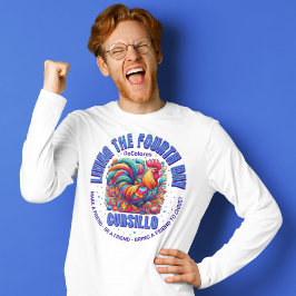 Camiseta Vivendo No Quarto Dia O Galo Cursillo DeColores