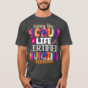 Camiseta Vivendo O Assistente De Enfermagem Com Certificaçã