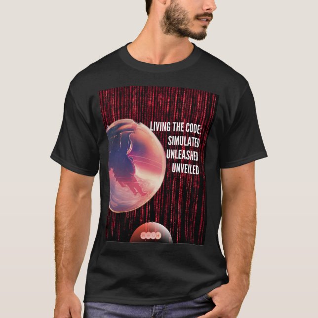 CAMISETA VIVENDO O CÓDIGO SIMULADO SEM VISÃO (Frente)