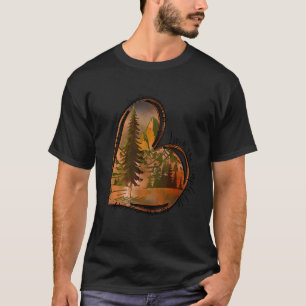 Camiseta Vivendo O Design De Acampamento Simples Da Vida