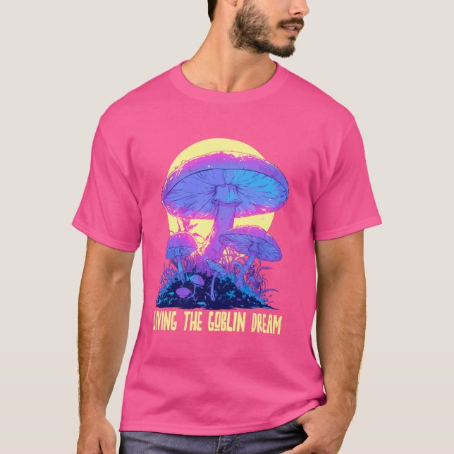Camiseta Vivendo o Goblin Dream Psychedelic Mushroom Gobl (Frente)