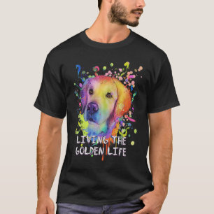 Camiseta Vivendo o humor do Ouro Life Ouro Retriever