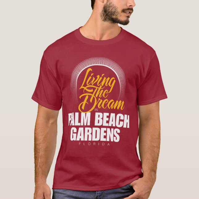 Camiseta Vivendo o sonho em Palm Beach Gardens (Frente)