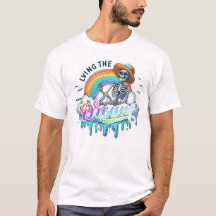 Camiseta Vivendo O Sonho - Esqueleto