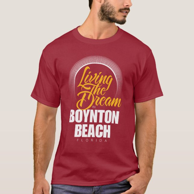 Camiseta Vivendo o sonho na praia de Boynton (Frente)