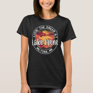 Camiseta Vivendo O Sonho No Lago Irene Miltona MN Minnesot