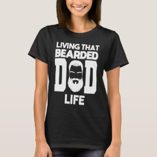 Camiseta Vivendo Que Dava Ao Pai A Barba De Vestígio