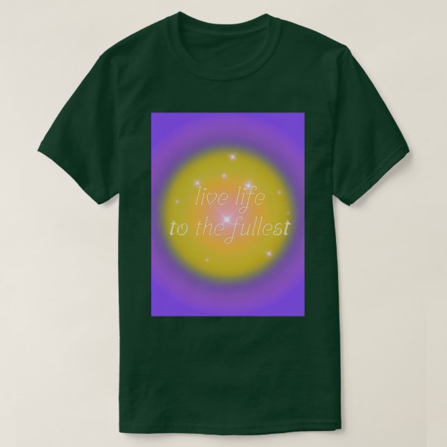 Camiseta viver a vida ao máximo (Frente do Design)