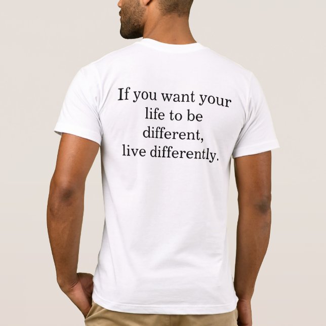 Camiseta Viver Diferente (Verso)