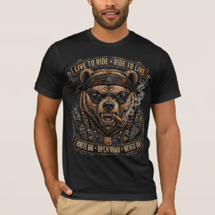 Camiseta Viver Para Andar, Andar Para Viver, Rota 66 Biker