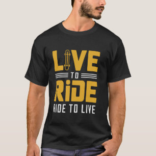 Camiseta Viver para Andar Andar para Viver Skateboard Patin