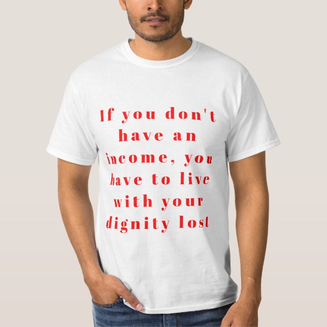 Camiseta Viver Sem Receita Geralmente Significa (Frente)
