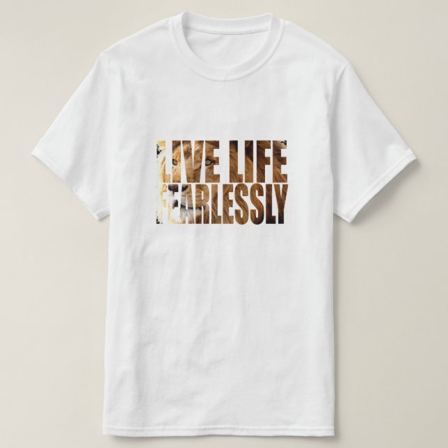CAMISETA VIVER VIDA SEM MEDO (Frente do Design)
