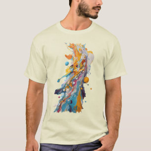 Camiseta Vivid Paint Splash Abstract