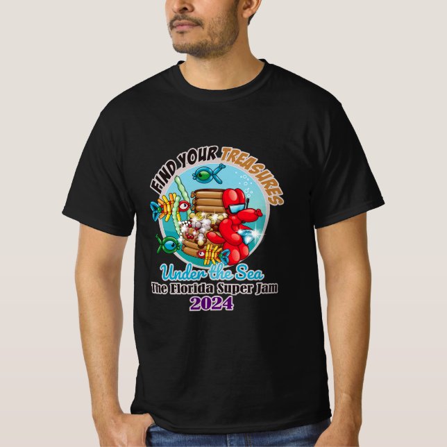 Camiseta vívida das comportas (pretas) (Frente)