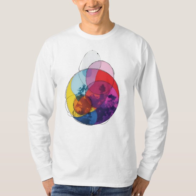 Camiseta Vívida Sobreposição V03 (Frente)