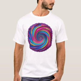 Camiseta Vívido Vórtex - Espiral em psicodélico