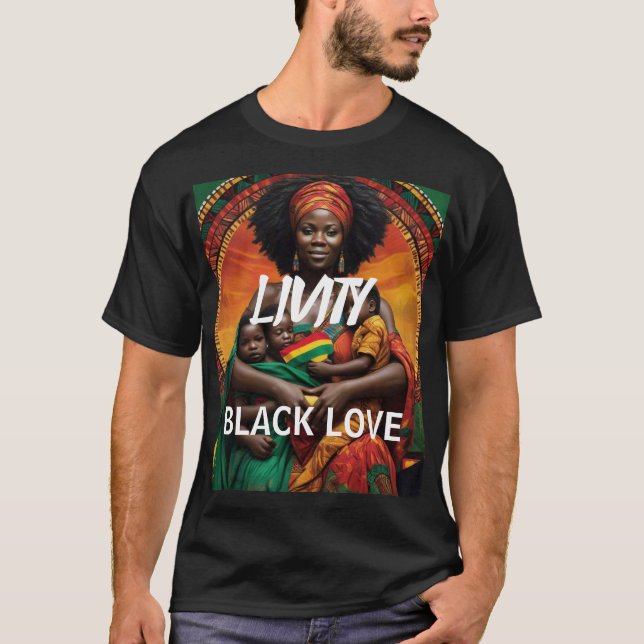 Camiseta VIVITY BLACK LOVE Basic Dark T Shirt (Frente)