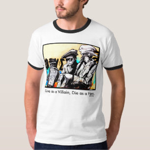 Camiseta "Vivo como um bandido, morrem como as citações d