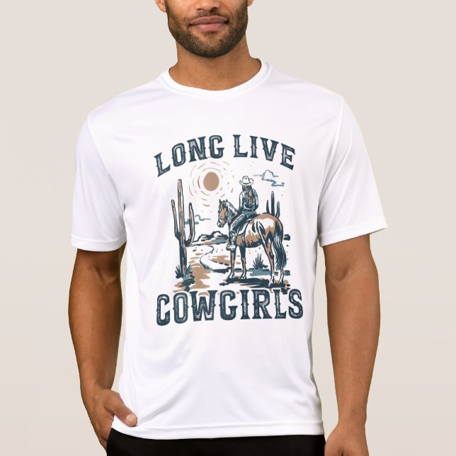 Camiseta Vivo de Cowboys | Sublimações retroativas, ocident (Frente)