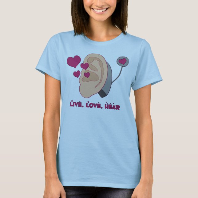 Camiseta Vivo, o amor ouve - T cabido (Frente)