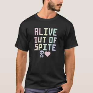 Camiseta Vivo por despeito, apesar de Humor