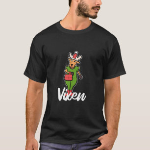 Camiseta Vixen Reindeer Figurino de Natal Feio Sw de Natal