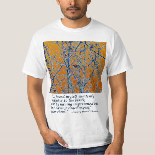 Camiseta Vizinho aos pássaros - Thoreau