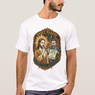Camiseta Vizinho Bravo Jesus Reclamação de Barulho Festa Ba