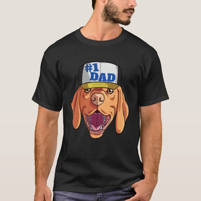 Camiseta Vizsla 1 Dad Father's Day (Frente)