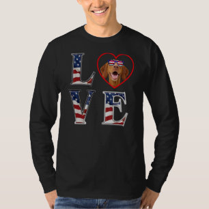 Camiseta Vizsla 4 De Julho Dia Memorial Veteranos Ama Amer
