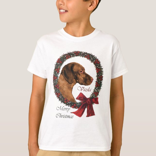 Camiseta Vizsla Christmas Gifts (Frente)
